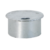 Cover for posts | hot-dip galvanized | for  76 mm posts | without locking mechanism | suitable for ground sockets part-no. 476.10 and 476.40